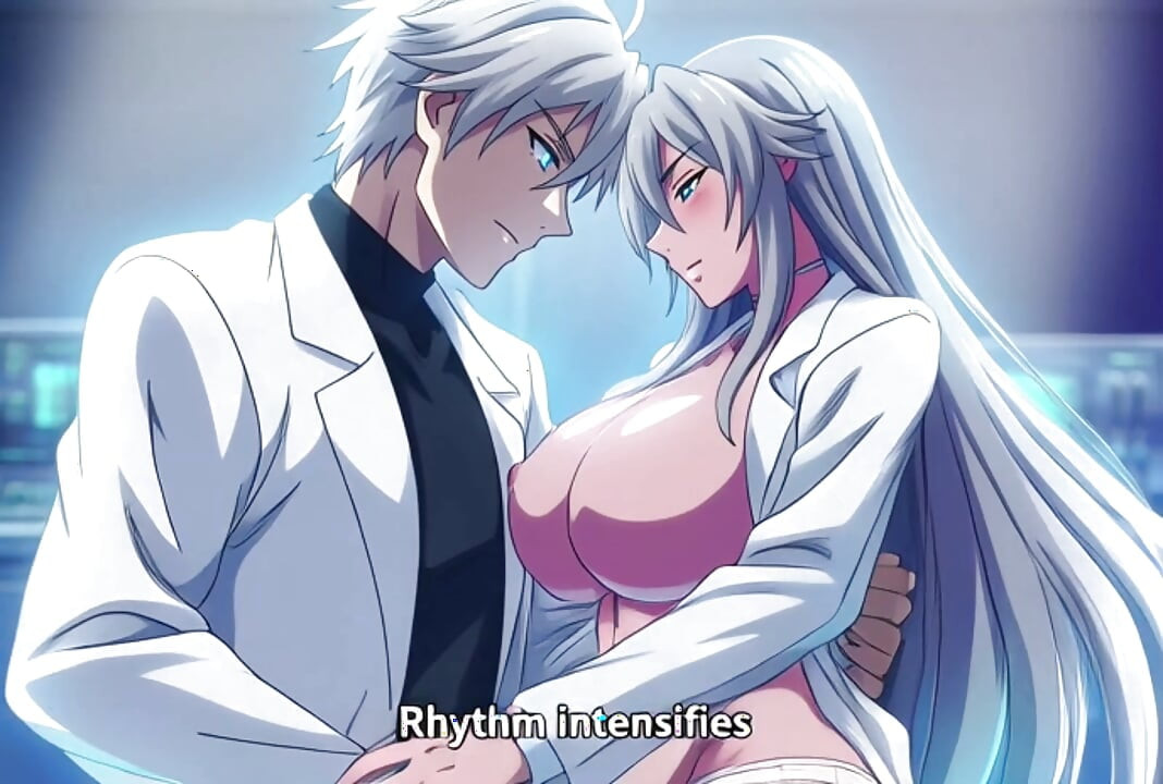 Mad scientist creates perfect futanari clone of himself for sex desire