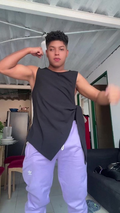 Colombian boy dancing