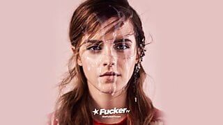 Emma Watson получает камшот на лицо (фантазия)