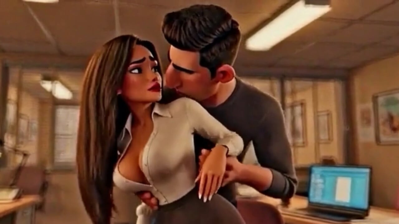 Copy Room Slut - Horny office girl gets fucked in the copy room
