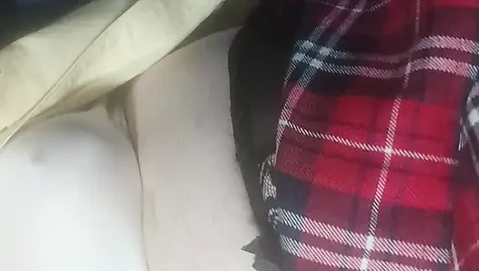 Panties boy playing