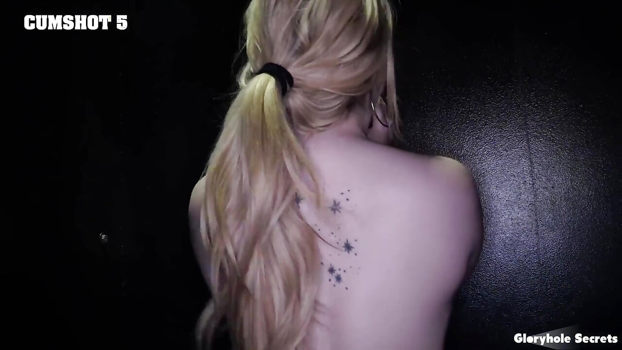 Gloryhole Secrets - Fun Blonde Girl Shows off He Skills at the Gloryhole