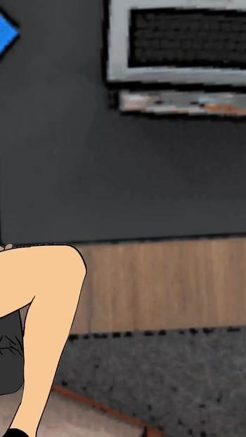 Captivating moment from "Newly Employed Lawyer Fucks Big Tit Nigerian Secretary in Bosses' Office"