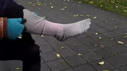 Samantha's super dirty socks.