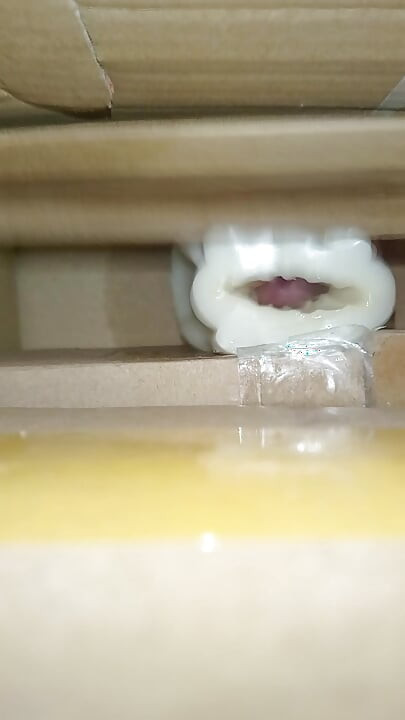 Cum inside homemade silicone pussy 3