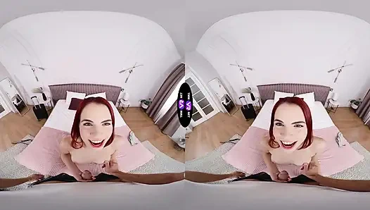 Horny Brunette Demands Fresh Cum From Shocked Dude - TmwVRnet