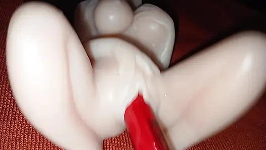 Gerçekçi seks oyuncağı bakış açısı 4k - gerçekçi silikon bebek solo sahnesi