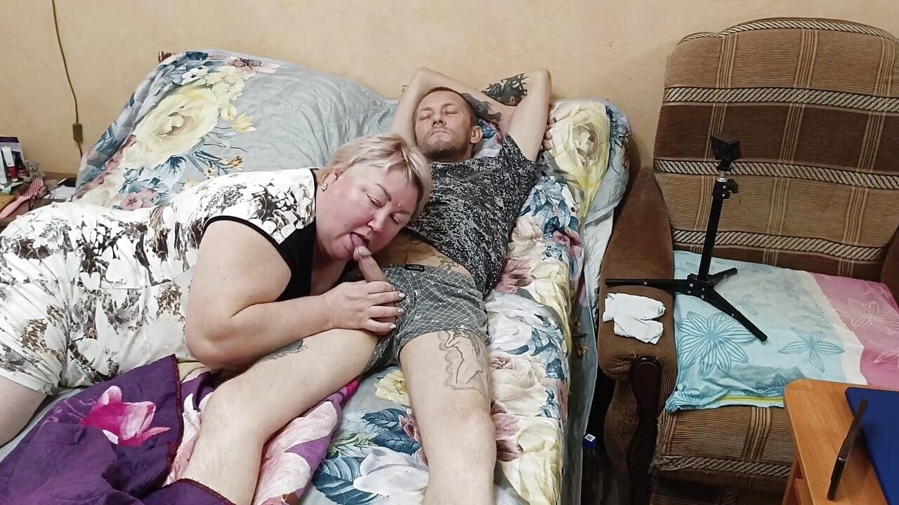 Stepmother Wakes Me up with a Deep Blowjob