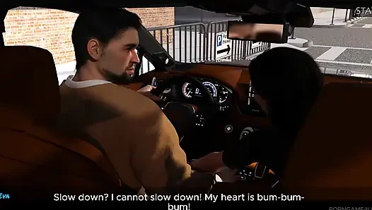 Riskanter auto-sex, geile ehefrau gegen scared driver (lustiger Voiceover 3D) - medizinische spezialversorgung - 10ki - von Porno-Game 4u