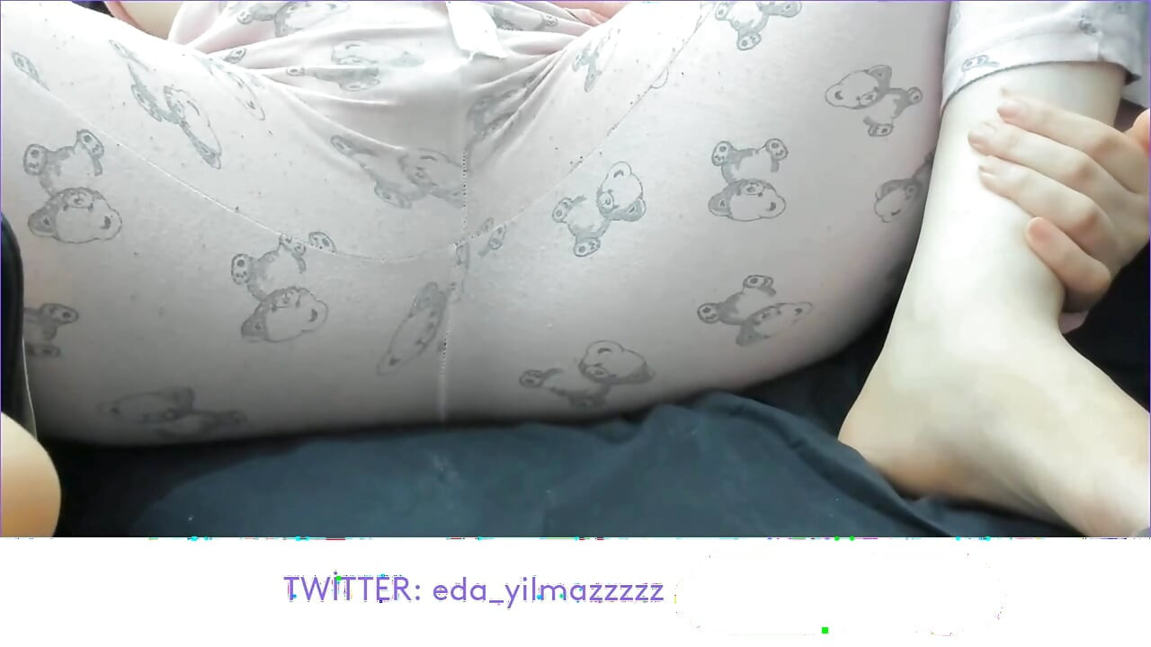PAJAMA MASTURBATE- RUBBING PUSSY WITH PAJAMA