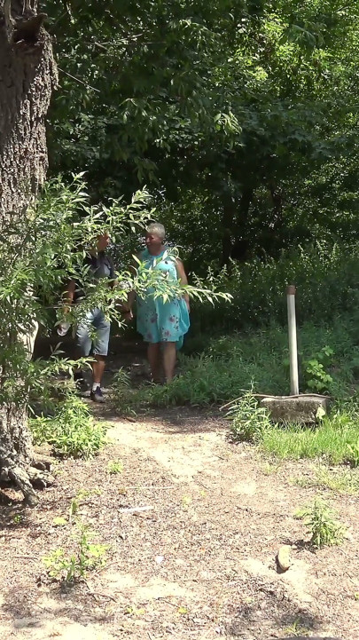 Nudist fucks granny outdoor