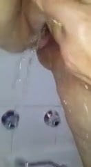 Golden shower pussy play