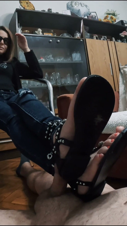 worship to my sexy sandals | Clip 1