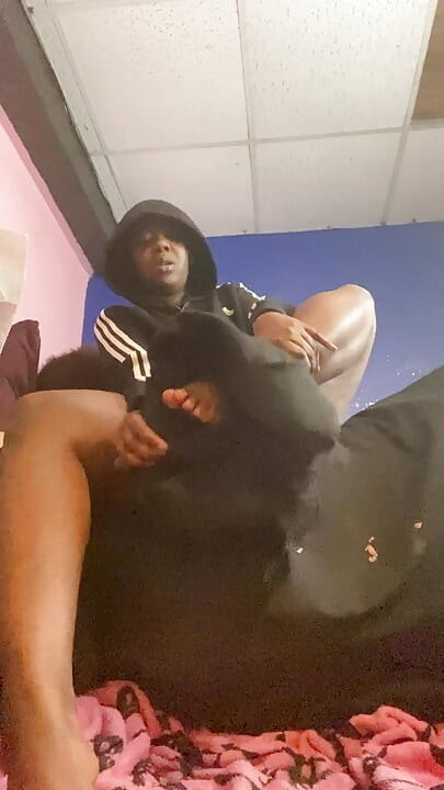 NASTY Pretty Black Ebony Girl Tasting Her Creamy Young Hairy Pussy (DIRTY TALK, MOANING & FINGERING)