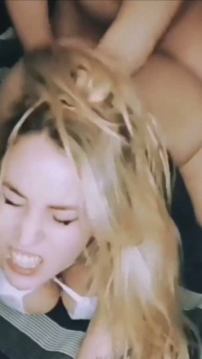 Blonde brazilian girl fucking in doggystyle gets cum on her face | Clip 1