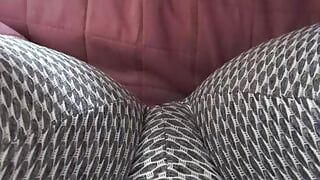 Masturbating with leggings