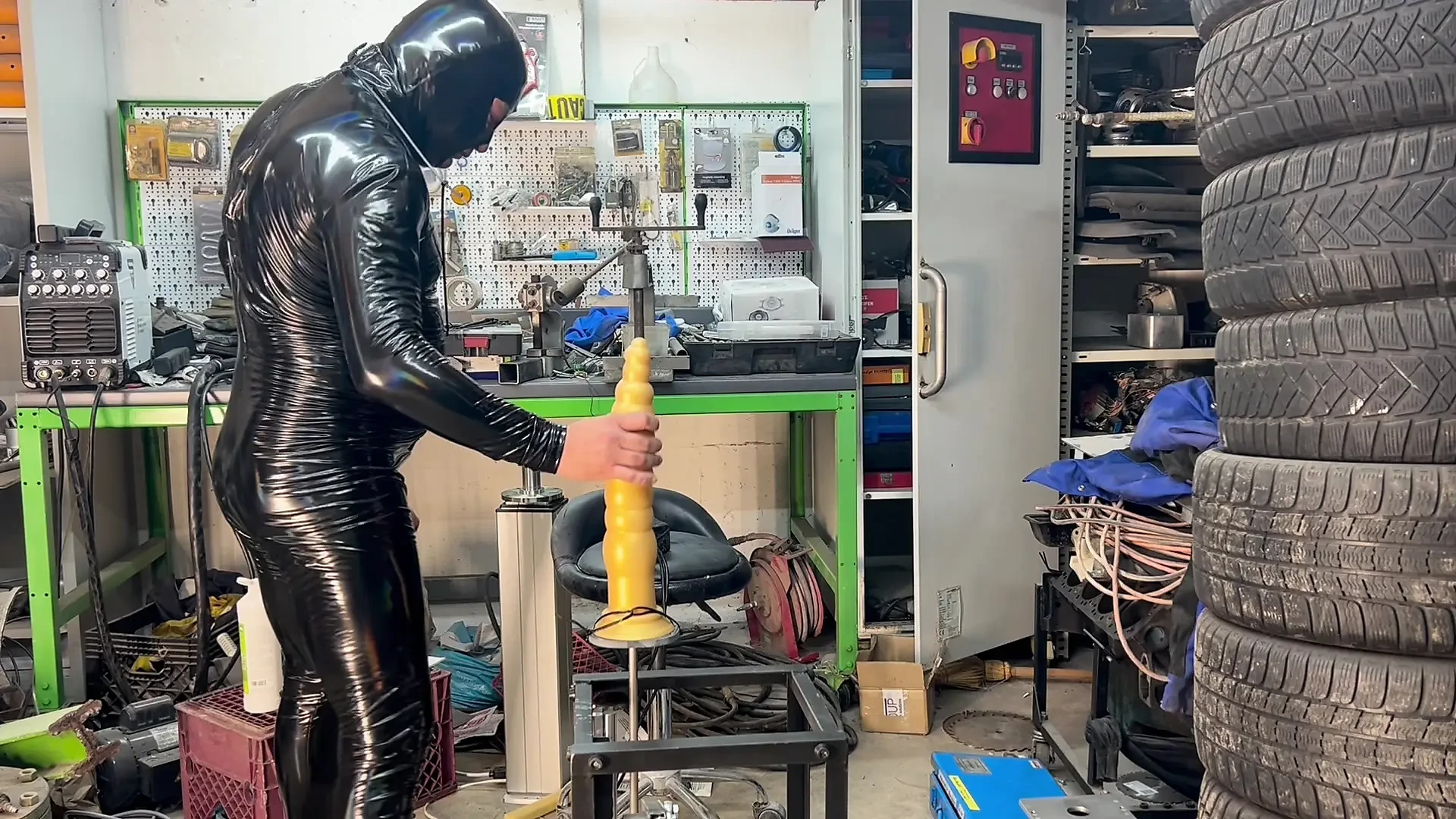 Garage Gimp machine à baiser Bam Gode + 7,6 cm 40cm de long monstre