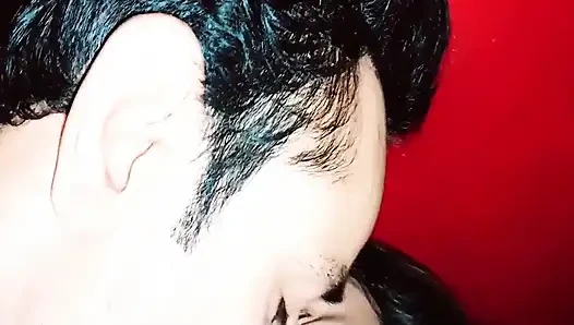 Desi paar romantik blowjob handjob