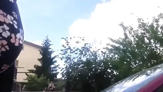 Natursekt auf dem Sitz meines Autos und an