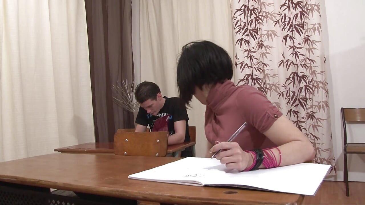 Teen bekommt ihren tutor, sie hart zu rammen