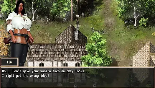 Ein kampf mit sünden, gameplay tia wird im freien und im zelt gefickt