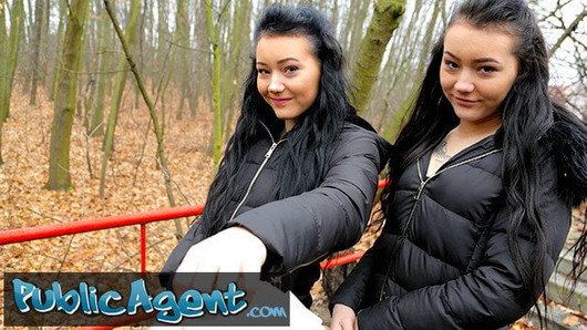 Public Agent Real Twins stopped on the street