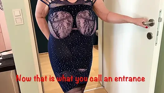 Mrs Mature Feet in an amazing sexy dress and shaved pussy 460