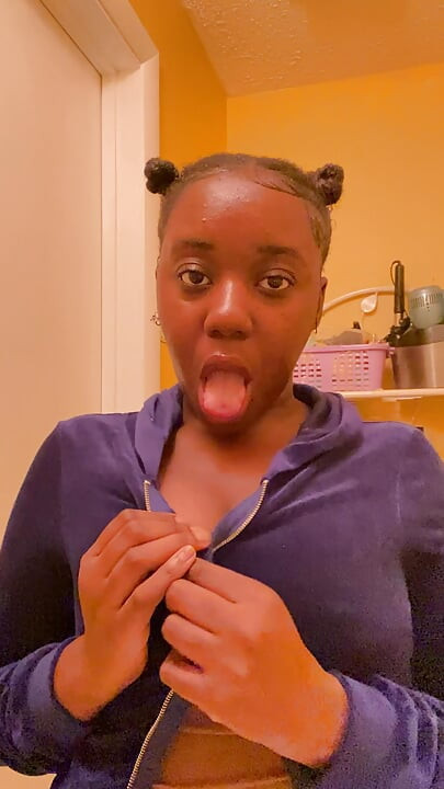 Female Rapper Small Tits Out (Solo)