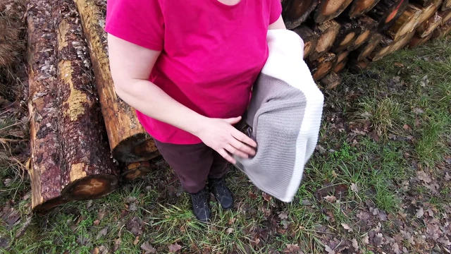 Punish her tits on forest road
