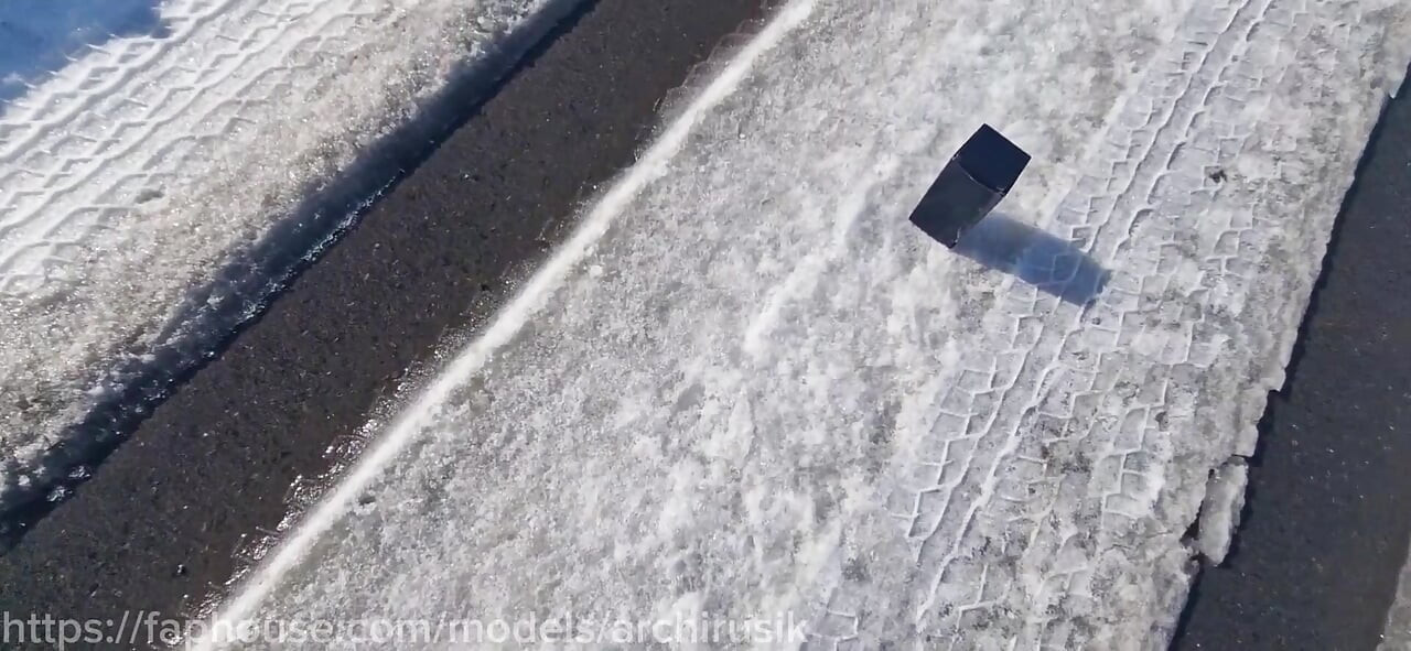 They Found a Pussy on the Road and Fucked It Hard, a Used Slut Covered in Cum