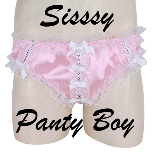 Sissy panty boy masturbándose repitiendo sissy panty training mantras