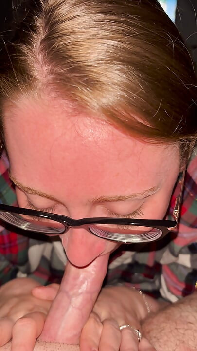 Long Sensual Blowjob from Wife with Eye Contact