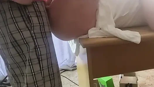 Close up Office Table Fuck