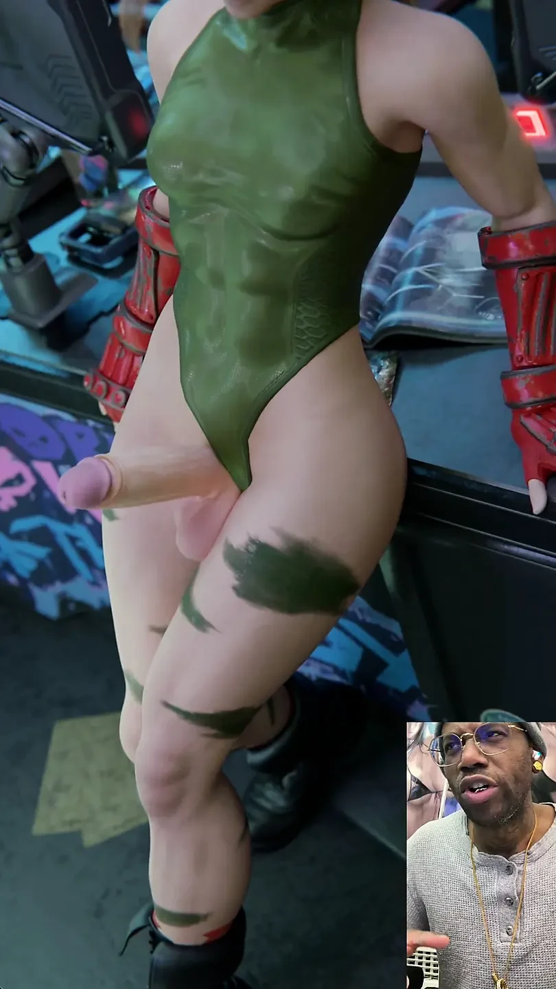 Transgender Cammy with Her Delicious Cock Out