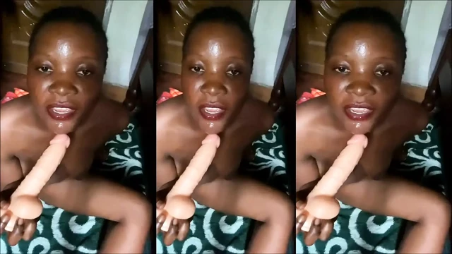 Delaying Cumming on my Big White Dildo