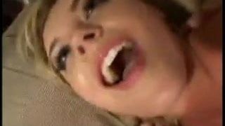 Schattige Ellen brute dubbele penetratie en anale piledriver
