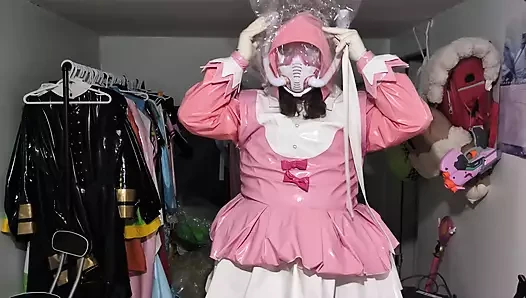 PVC Magical Girl Snorkel and Bagging Breathplay Vibraitor