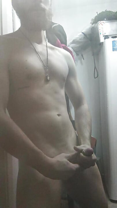 I couldn't stand my erection, so I pulled it on
