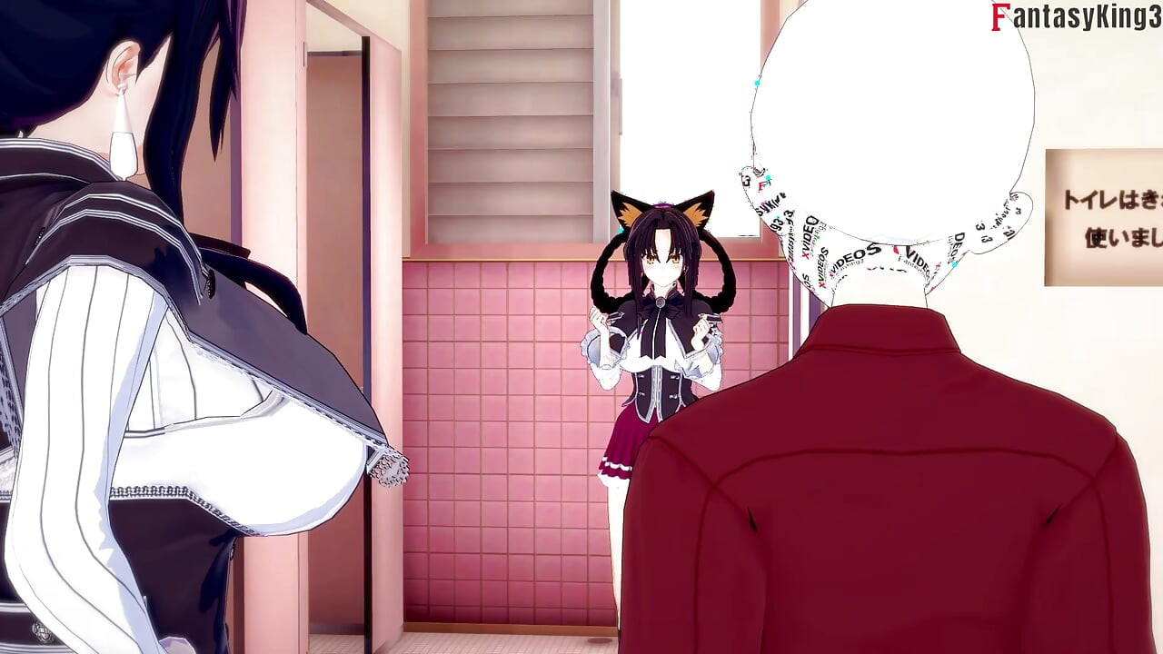 I almost fucked Teacher Rossweisse but ended up residing a bj from Kuroka - DXD NTR Madness