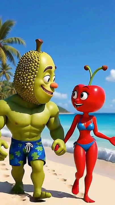 Episode 4 - Cute Pineapple Girl and Sweet Avocado Man Sharing Gentle Tropical Moments AI Hentai | Clip 2
