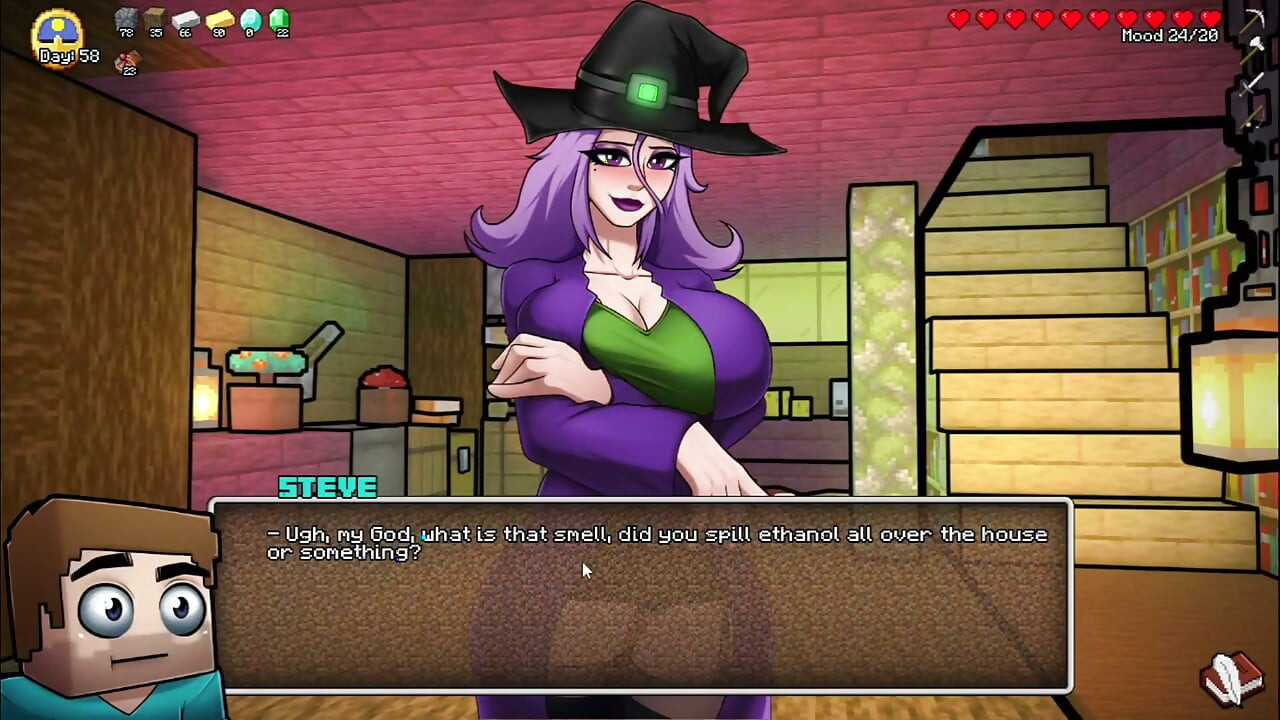 ساحرة هورني كرافت تحلب الزب وتجمع المني