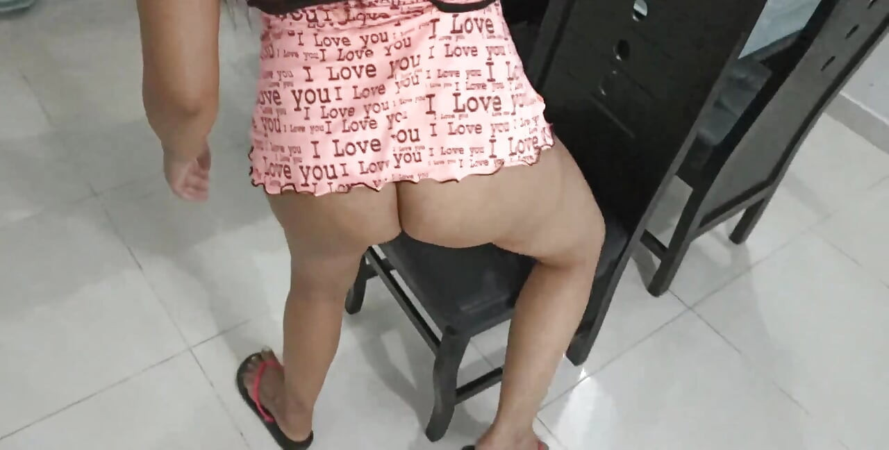 Colombian Brunette Stepsister with Big Natural Tits Loses a Bet and Now She Lets Me Take Care of Her