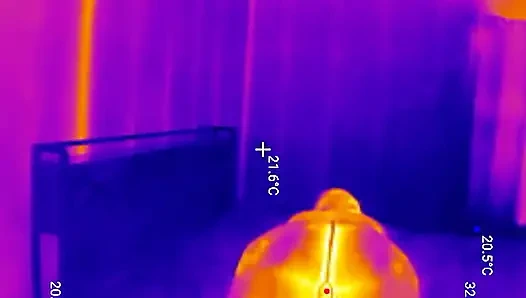 First Time Locked in Chastity Belt! Thick BBW Ass Fingered Deep Then Stuffed with 2 Huge Butt Plugs Thermal POV