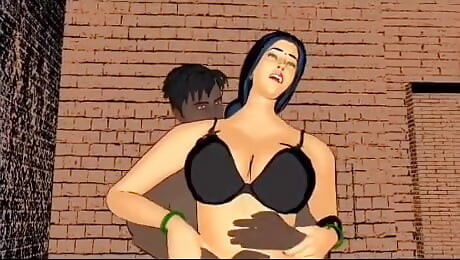 Two men fucked the mistress together