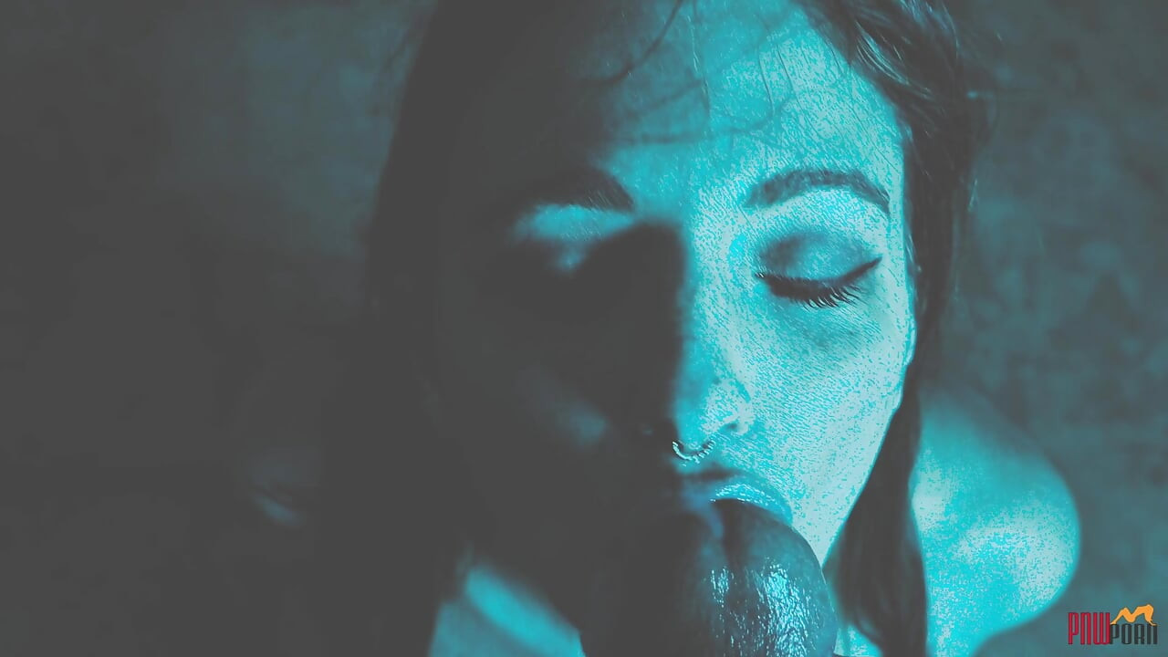 Trapped Slut pushed to Strip and Suck off Captor