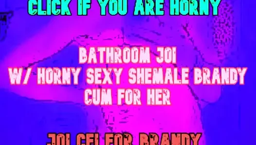 Be Dominated by a Shemale on Your Toilet Bathroom JOI CEI