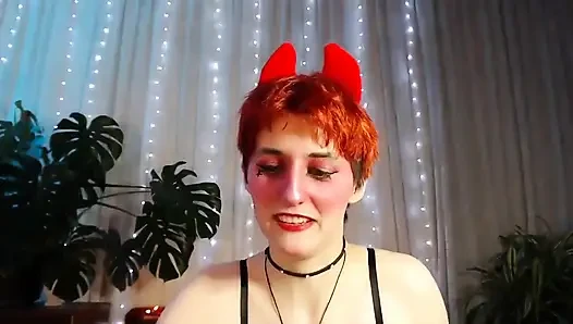Succubus Teases with Strapon - Live