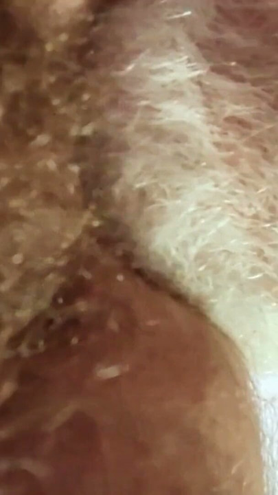 Daddy feasting on a beautiful hairy hole | Clip 1