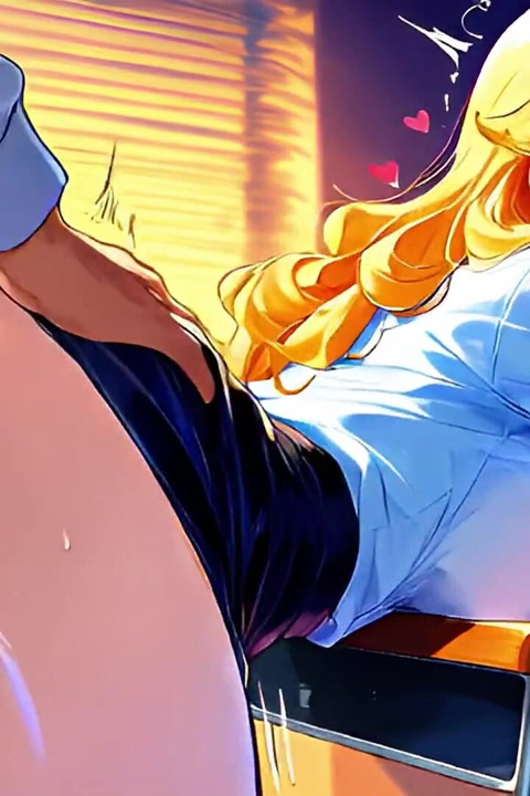 Dodatkowe zajęcia po zmroku z blond MILF – Animacja AI