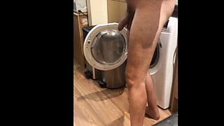 Putting away my washing while naked (naked at home)